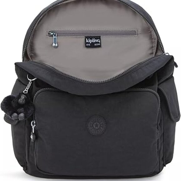 Kipling Women's City Pack Backpack, All -Day Versatile Daypack BLACK NWT - Picture 5 of 5